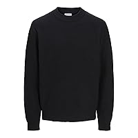 JACK & JONES Jjspence Knit Crew Neck, Nero