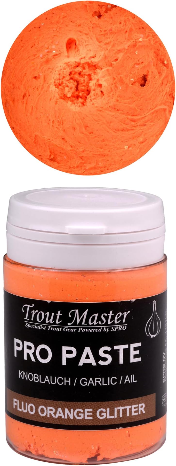 SproTrout Master Pro Paste Trout Dough Fluo Orange Glitter