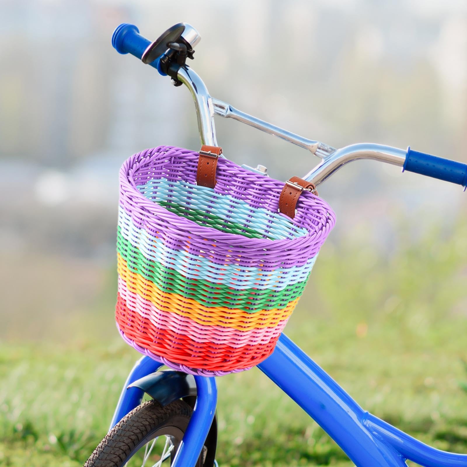 Amazon | Kioware 【2025新登場】 子供用自転車かご 前飾り 収納かご