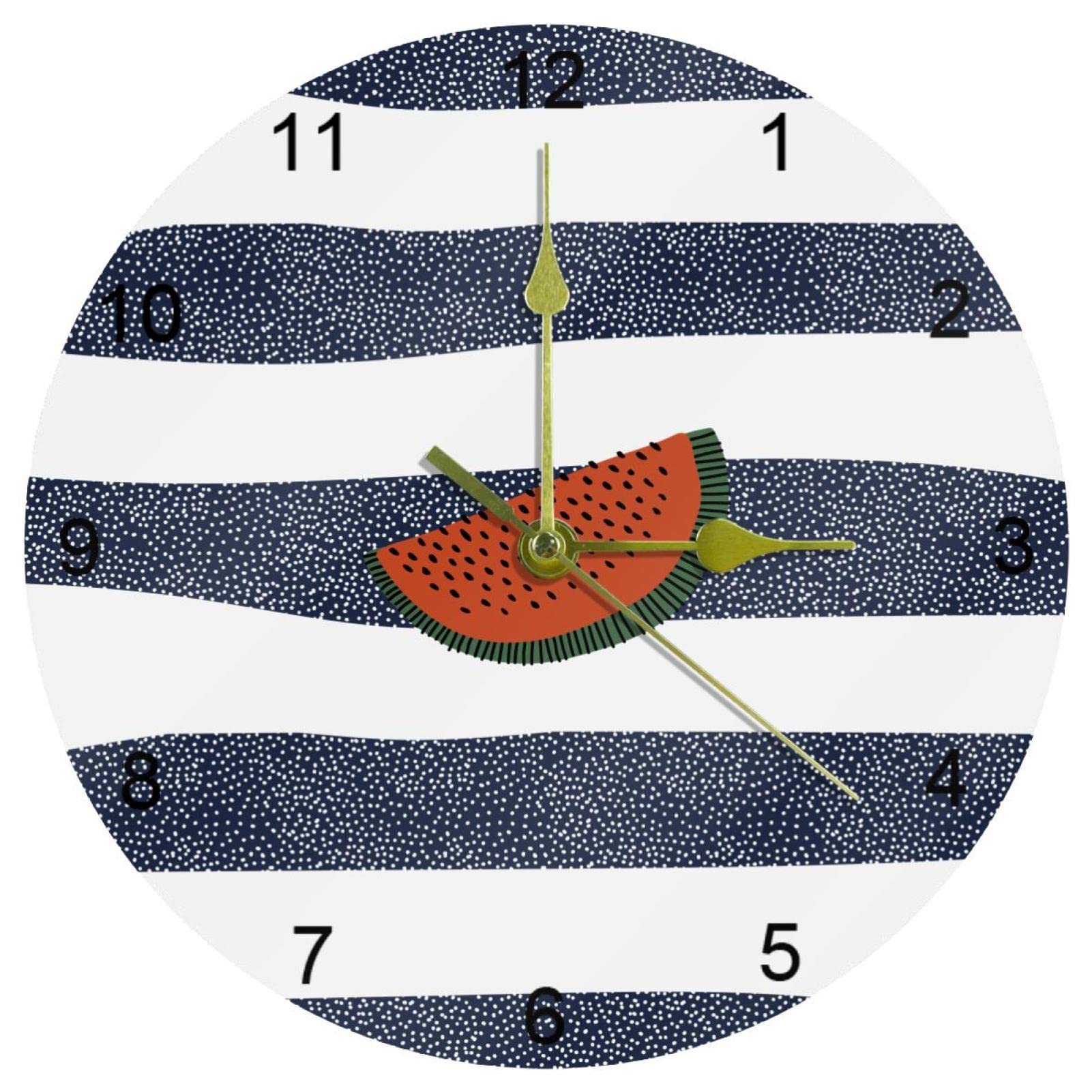 Horloge murale sans tic-tac pour chambre et bureau pour bien dormir