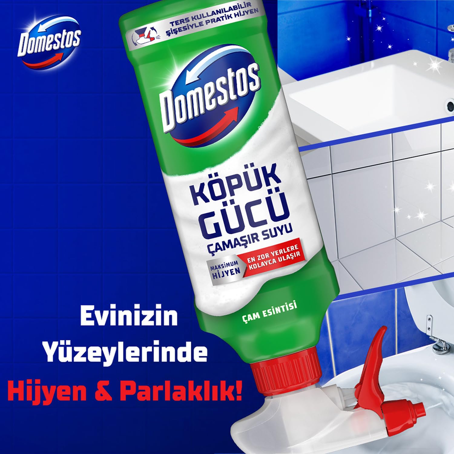 Domestos Köpük Gücü Köpük Çamaşır Suyu Çam Esintisi 450 ml