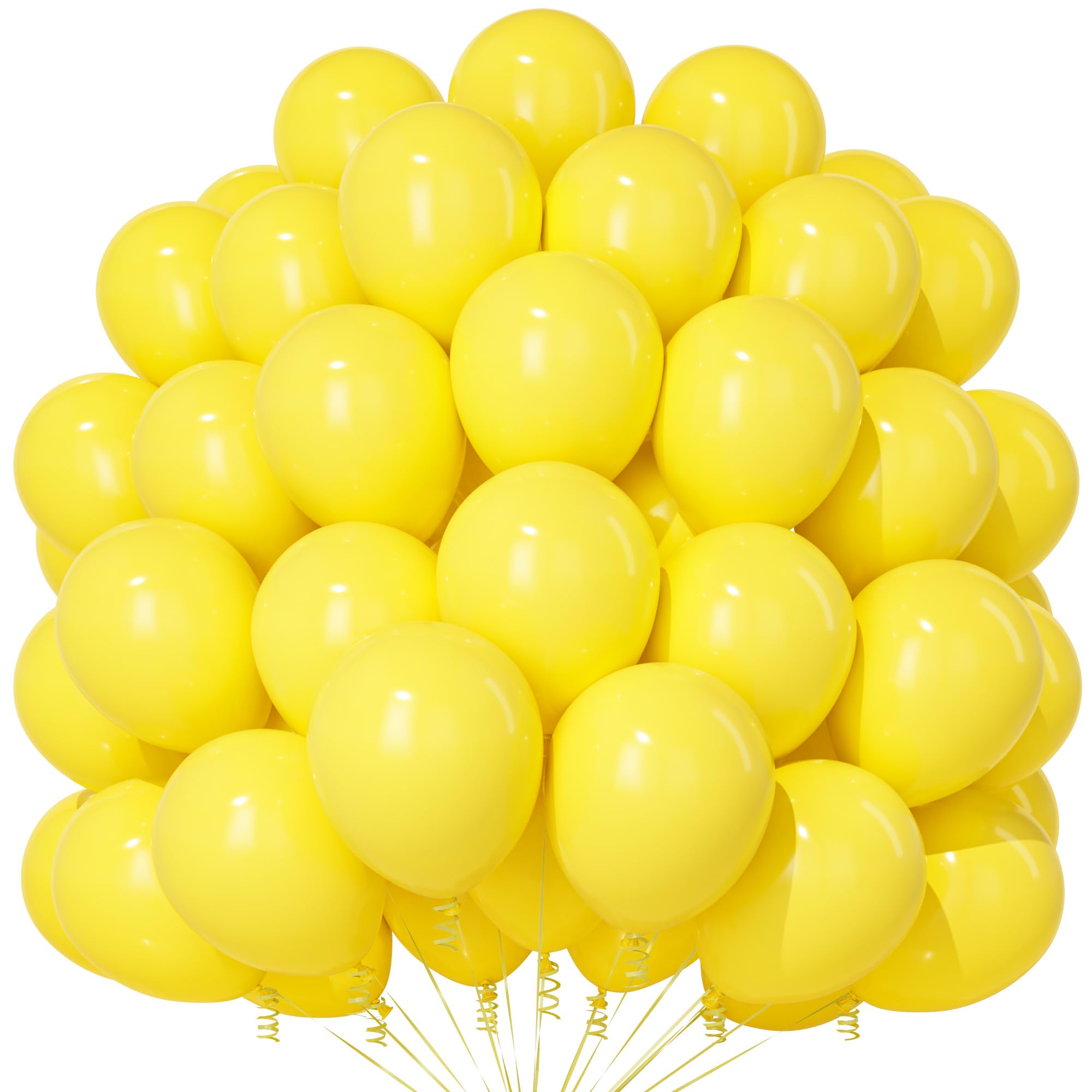 Balony dekoracyjne 12,5 cm - jednokolorowe żółte balony imprezowe - 500 szt
