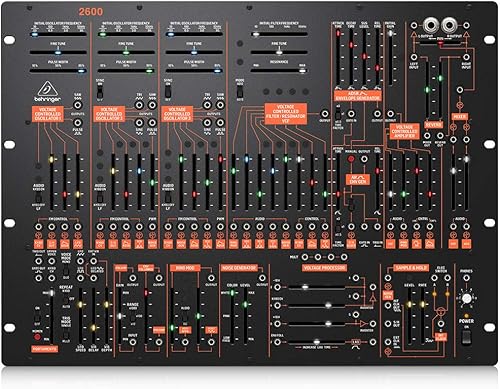 Miniatura 1 de Behringer Sintetizador analógico semimodular 2600 con 3 VCO y VCF multimodo en formato de montaje en rack de 8U