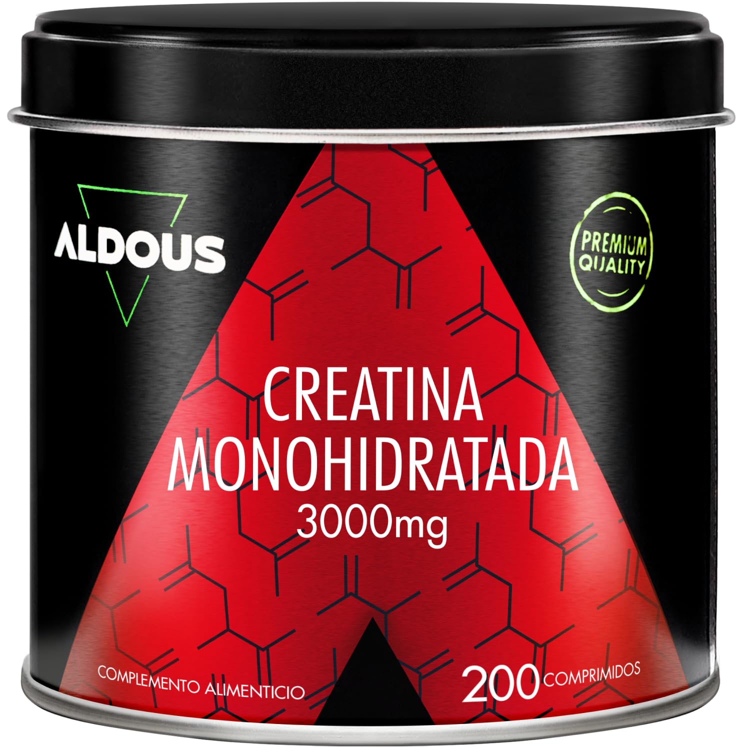 Creatina Monohidratada 3000mg - 200 comprimidos Fáciles de Partir - Recuperador Muscular, Energía, Entrenamiento - Creatina monohidrato - Suplemento Deportivo Potenciador - ALDOUS