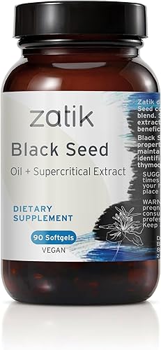 Miniatura 6 de Zatik Naturals Aceite de semilla de comino negro Suplemento dietético orgánico USDA (6.76 onzas líquidas, 6.8 fl oz) Aceite sin refinar prensado en