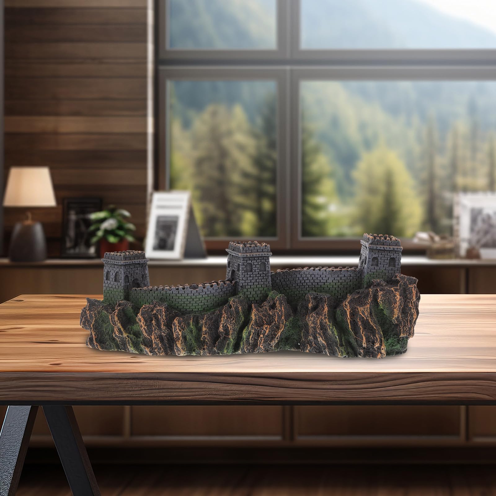 STOBAZA Adorno para Pecera Forma de Puente de Resina Estilo Artístico, Decoración de Acuario para Paisaje y Coleccionables Hogar