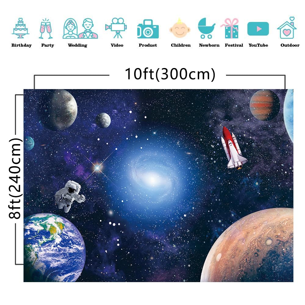 Amazon | CGXINS 10x8フィート 宇宙 背景 赤ちゃん 子供 宇宙飛行士