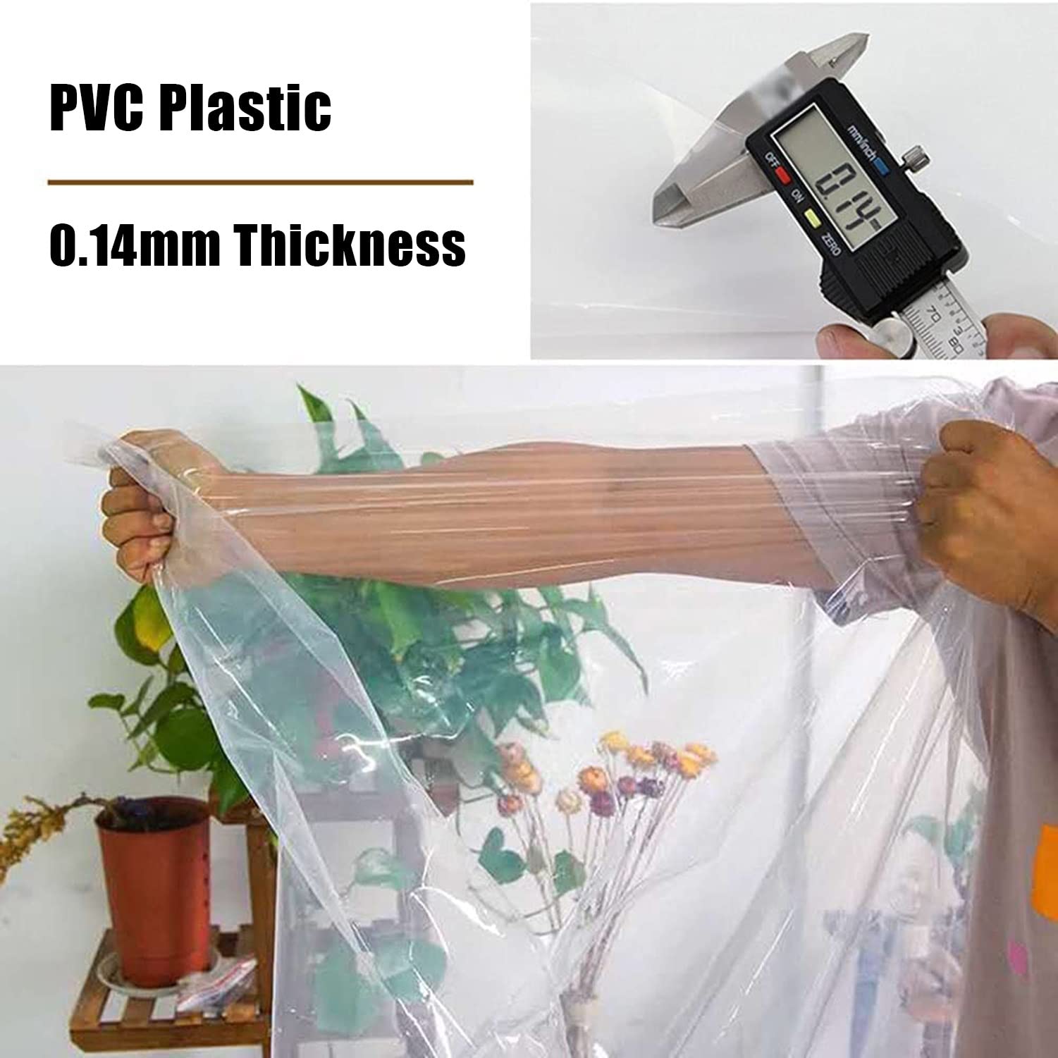 Amazon.co.jp: Wzmazingly PE 防水シート 透明 ビニールシート 2mx2m