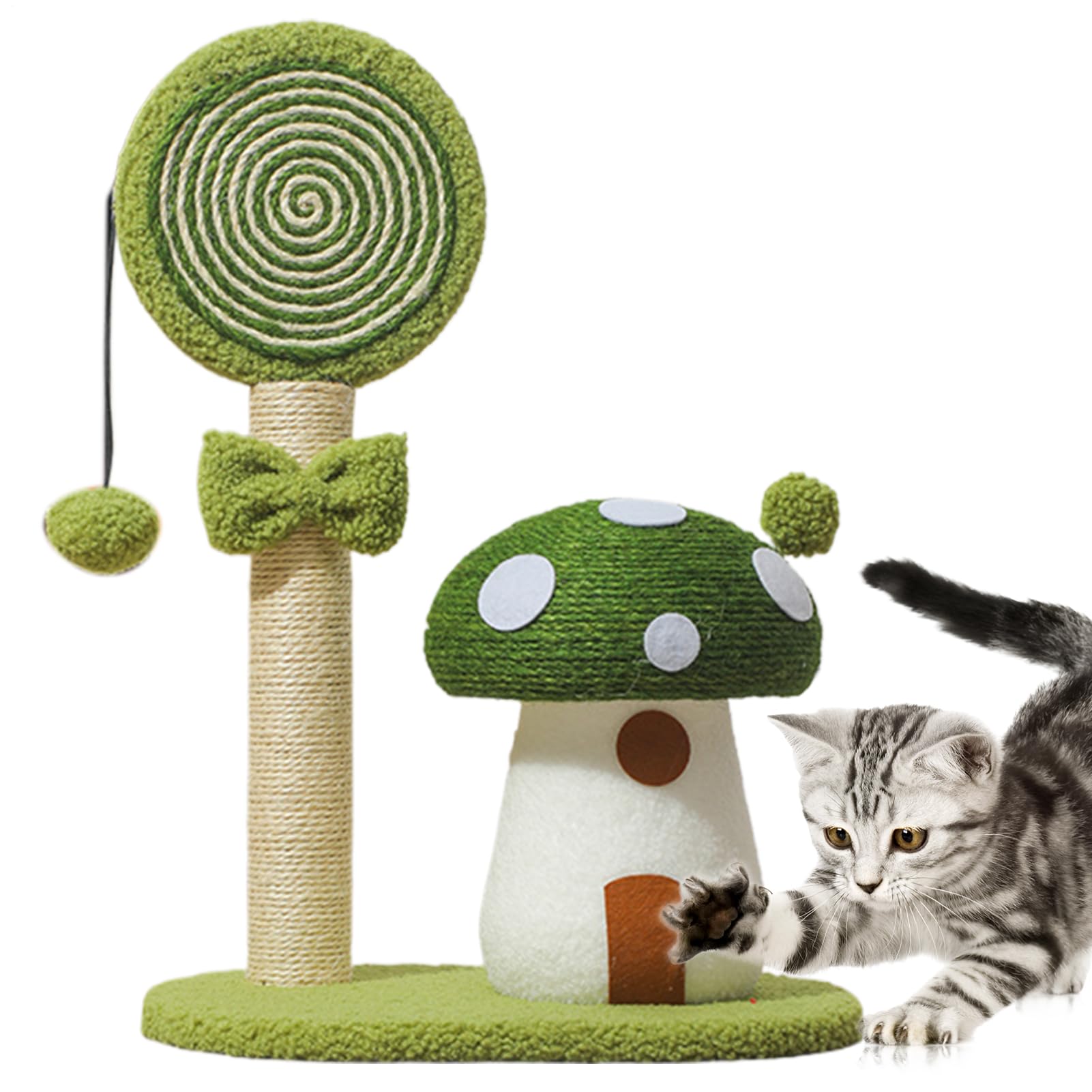 Arrampicata Gatti Pannello Sisal Fungo Arrampicata E Tiragraffi, Animali | Torre Rampicante con Tiragraffi per Casa Dormitorio Appartamento Piccoli Spazi e Area Giochi