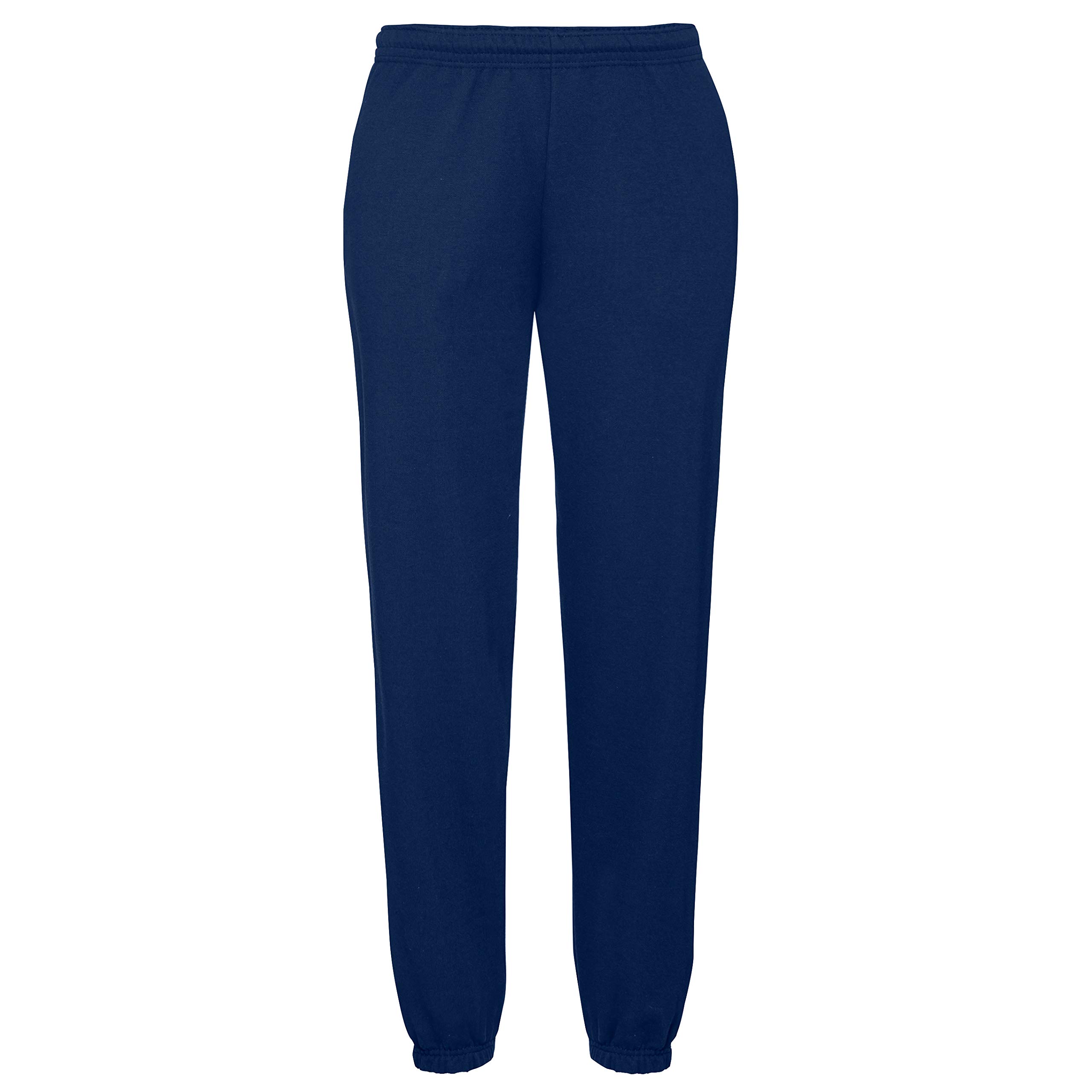 Fruit Of The Loom Men's Navy Elasticated Cuff Jog Pants/Jogging Bottoms (2Xl) (Navy)