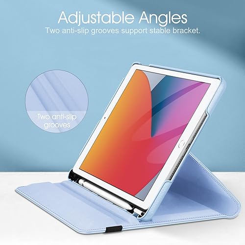 Miniatura 8 de Fintie Funda giratoria para iPad de 9 generación (2021)  8 generación (2020)  7 generación (2019) de 10.2 pulgadas - 360 grados con soporte para