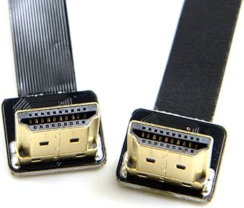 Cavo TV Antenna NFHK CYFPV Cavo Piatto HDMI Con Doppio Angolo Di 90 Gradi Di Tipo A Maschio A Maschio HDTV FPC Per Fotografia Aerea FPV HDTV Multicopter 30 Cm Mini Frigo