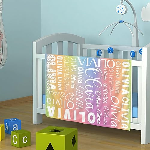 Miniatura 4 de Manta personalizada con nombre, manta de bebé personalizada para niños y niñas, manta con monograma, manta súper suave con nombre, unisex, regalo de