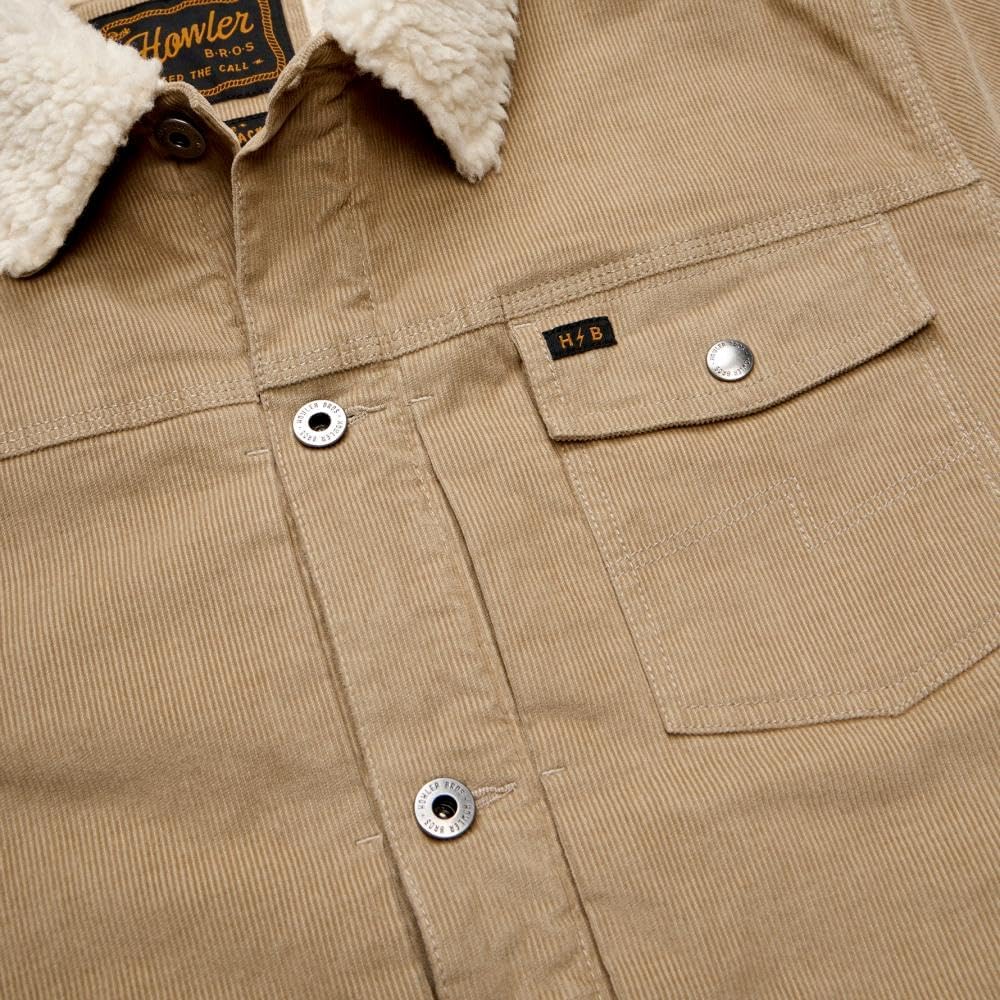 Howler Bros Men's Fuzzy Depot Jacket, Putty - Image 5
