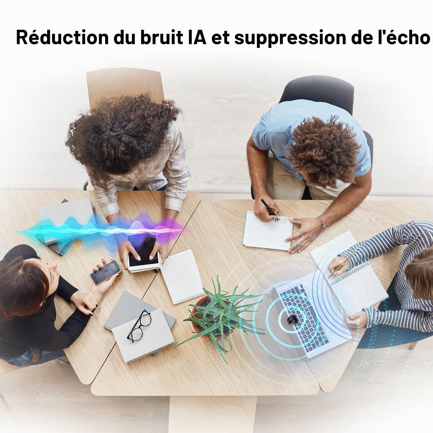 JOYUSING Flip600R 4K Webcam Streaming Ultra 4K HD Autofocus PDAF Microphones avec réduction du bruit FOV 73° Correction automatique de la lumière Caméra de confidentialité en