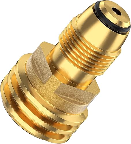 Miniatura 7 de 1 adaptador de tanque de propano POL a QCC1, adaptador de propano antiguo a nuevo, adaptador de tanque de propano de 5 a 100 libras que convierte el