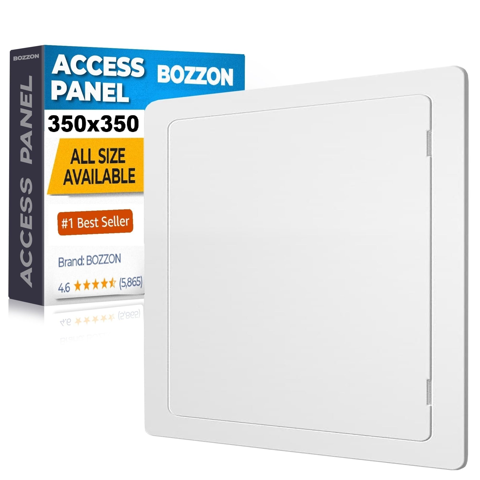 Plastic Access Panel 300x300 mm – Paintable Inspection Hatch for Wall & Ceiling – Fuse Box Cover, Conceals Wires & Pipes – Flush Fit Easy-Install Access Door – Durable White Plastic — view 12