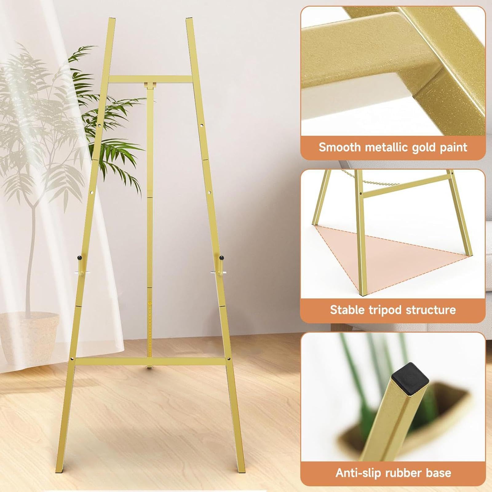 Sharplace Caballete para Letreros de Boda, Estructura Estable Y Moderna para Cuadros Y Carteles de Fiestas.