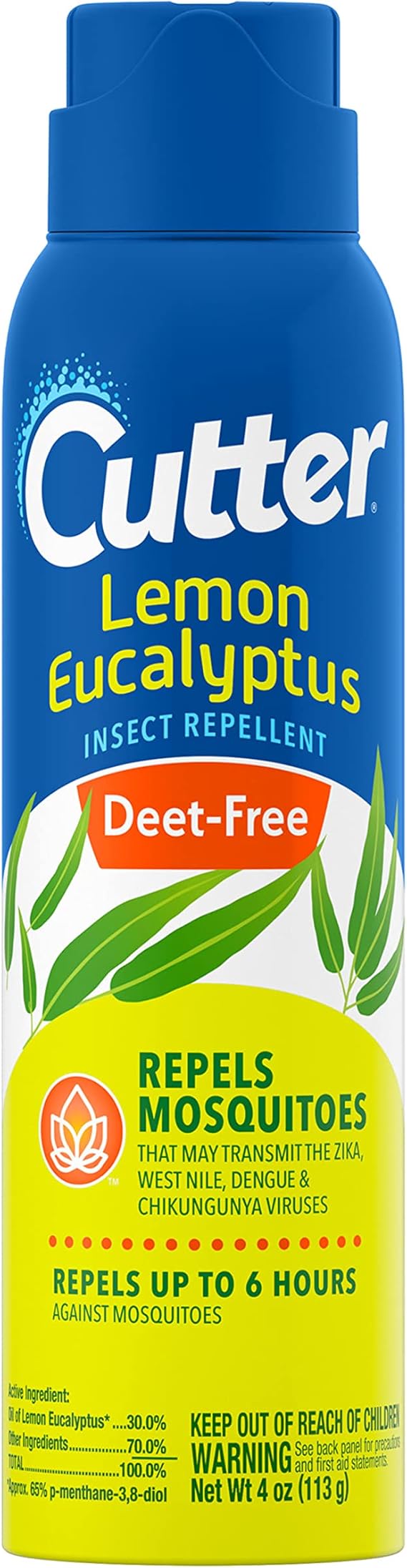 Cutter Lemon Eucalyptus Insect Repellent 4 Ounce (Pack of 1