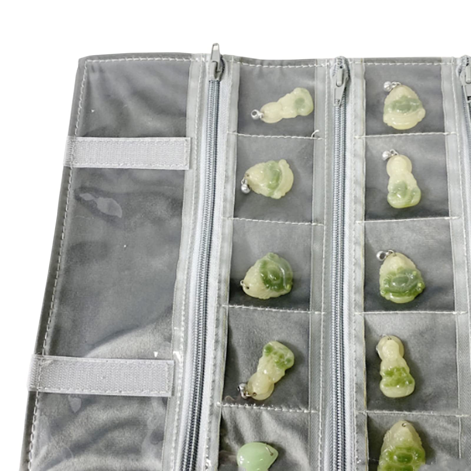 Rotolo Portagioie In Velluto - Organizzatore Da Viaggio Con Tasche E Cerniera - Foto 12