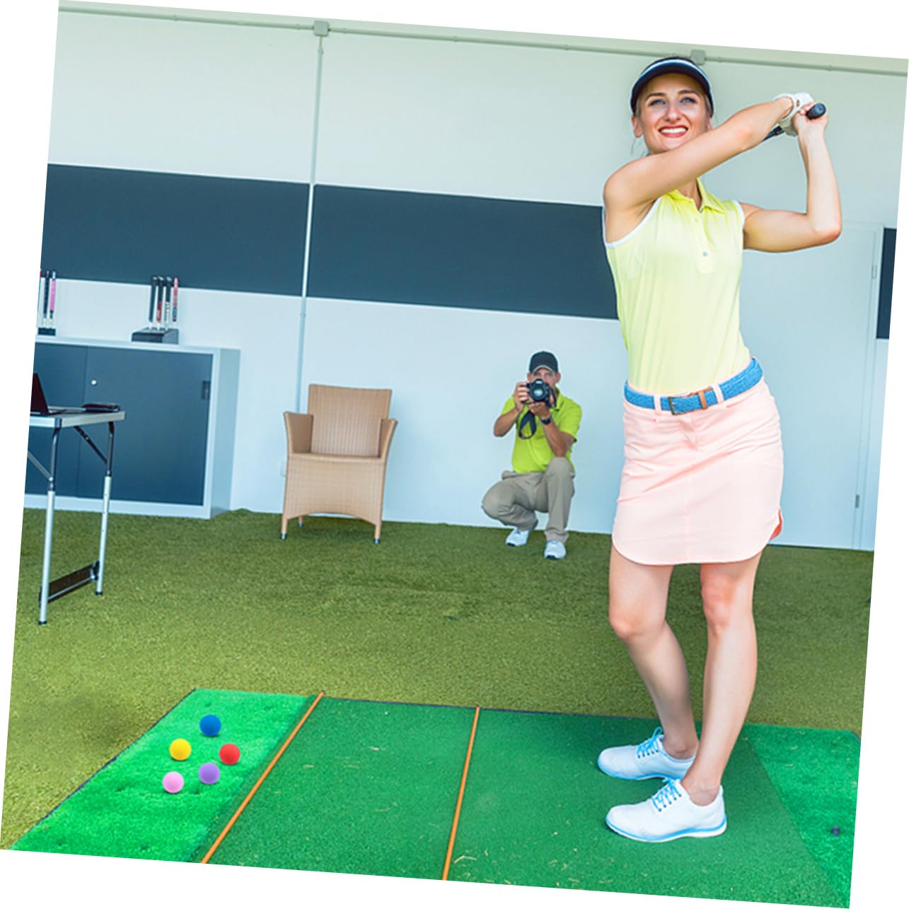 Yardwe 10St Golf fitnessball gymnastikballe Trainingsbälle gummiball Übungsbälle Plastikkugeln Sportbälle Plastikspielbälle drinnen weicher Ball Schaumkugel Schwammkugel Trainingsball Eva