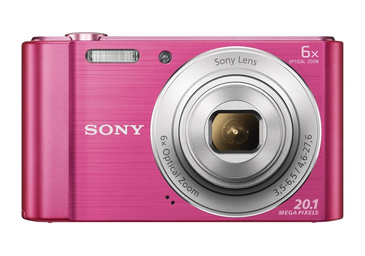 Sony DSC-W810 Digitalkamera (20,1 Megapixel, 6x optischer Zoom (12x digital), 6,8 cm (2,7 Zoll) LC-Display, 26mm Weitwinkelobjektiv, SteadyShot) pink