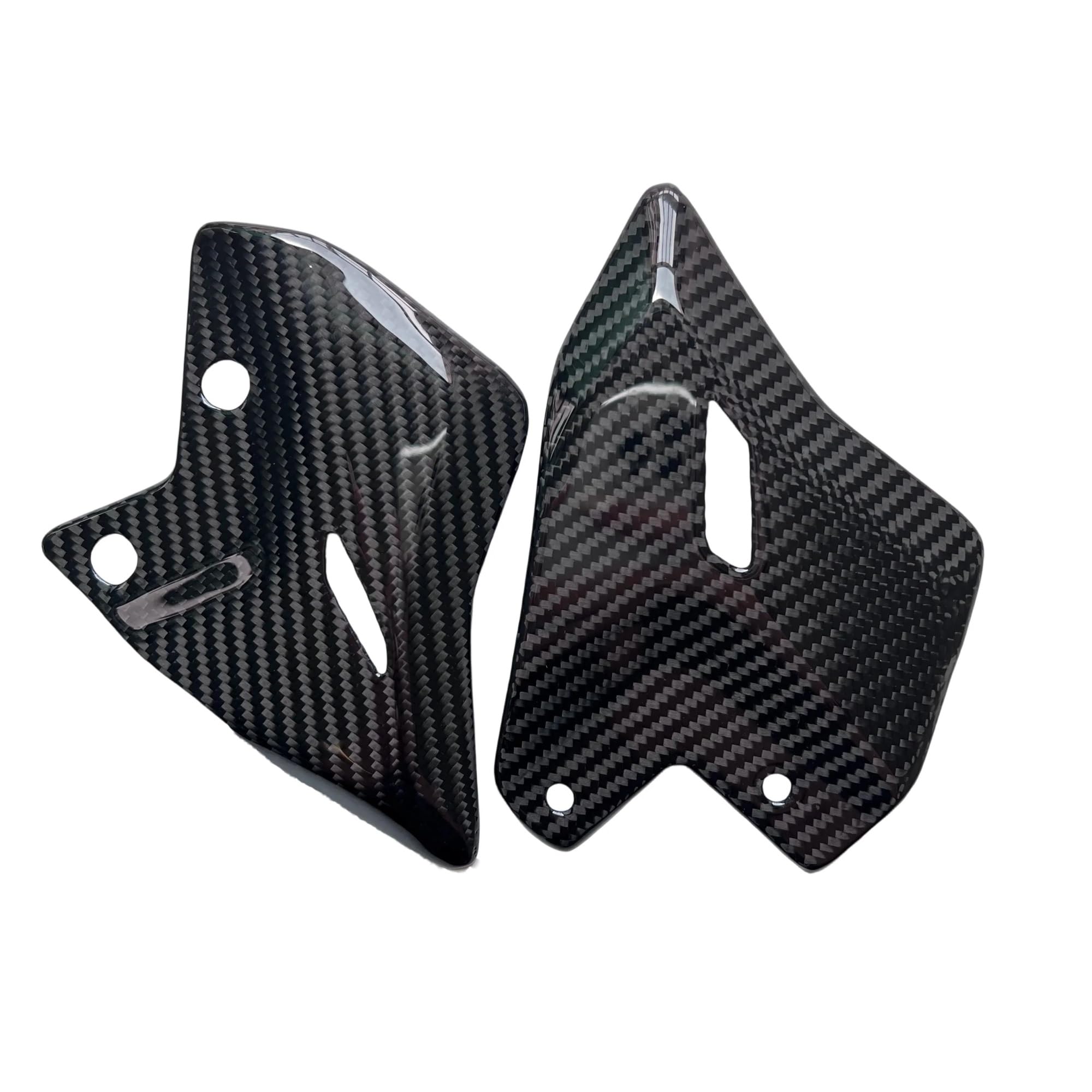 Kompatibel mit Kawasaki Z650 2017–2025 Modifikation: Fersenschutz aus Kohlefaser, hinten montierter Fußschutz, Verkleidung, Motorradzubehör