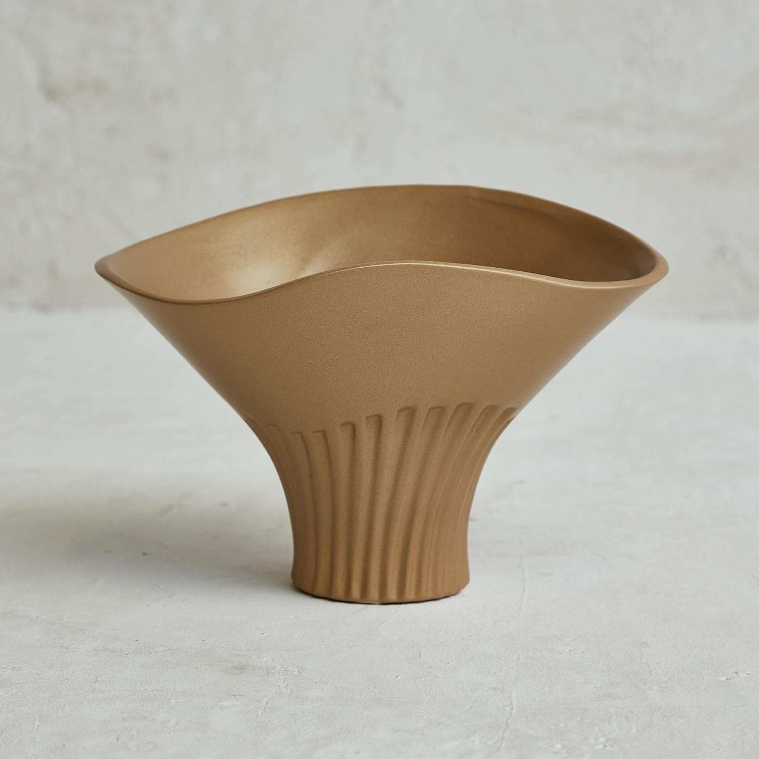 Patina Pottery Flower Base Object, Height 6.9 inches (17.5 cm), Patina Vase TACP763G Small Vase