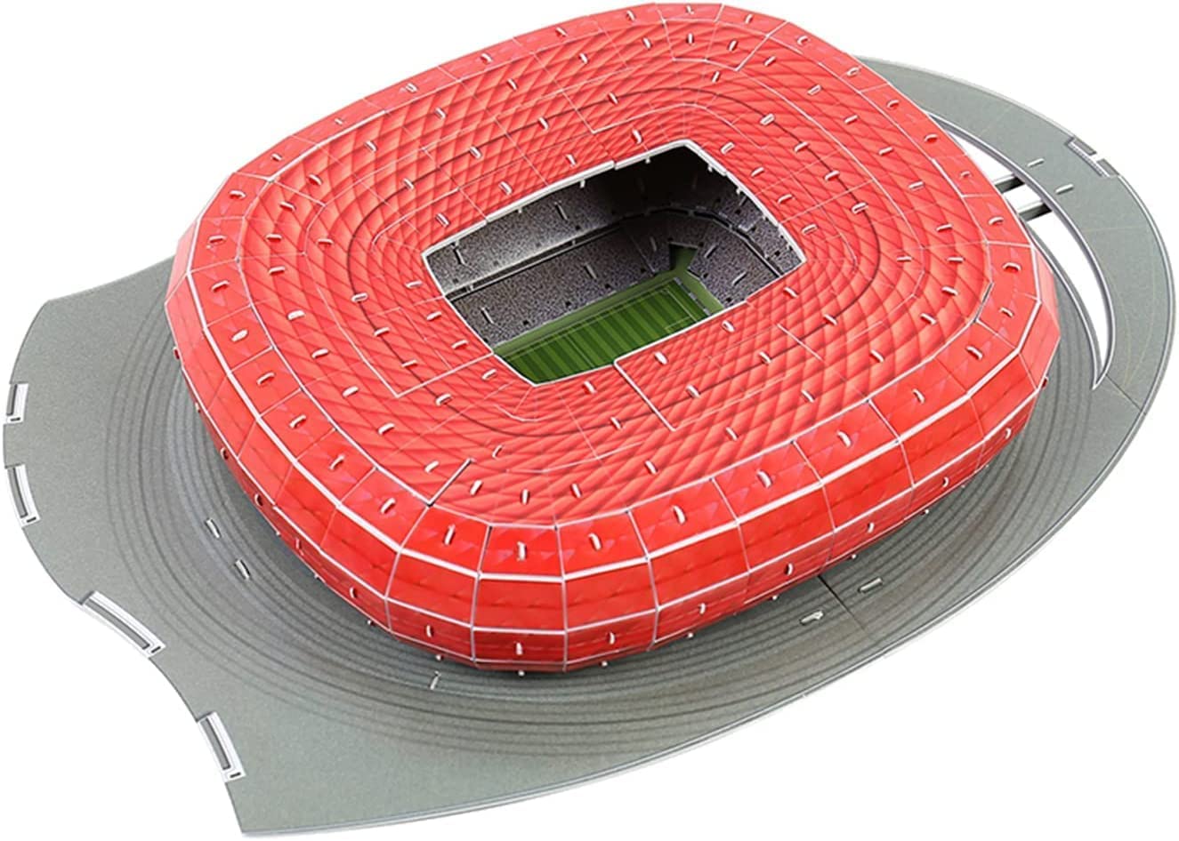 Allianz Fußballstadion 3D-Puzzle, Bauspielzeugmodell, 110 Teile, manuelle Montage, Puzzle