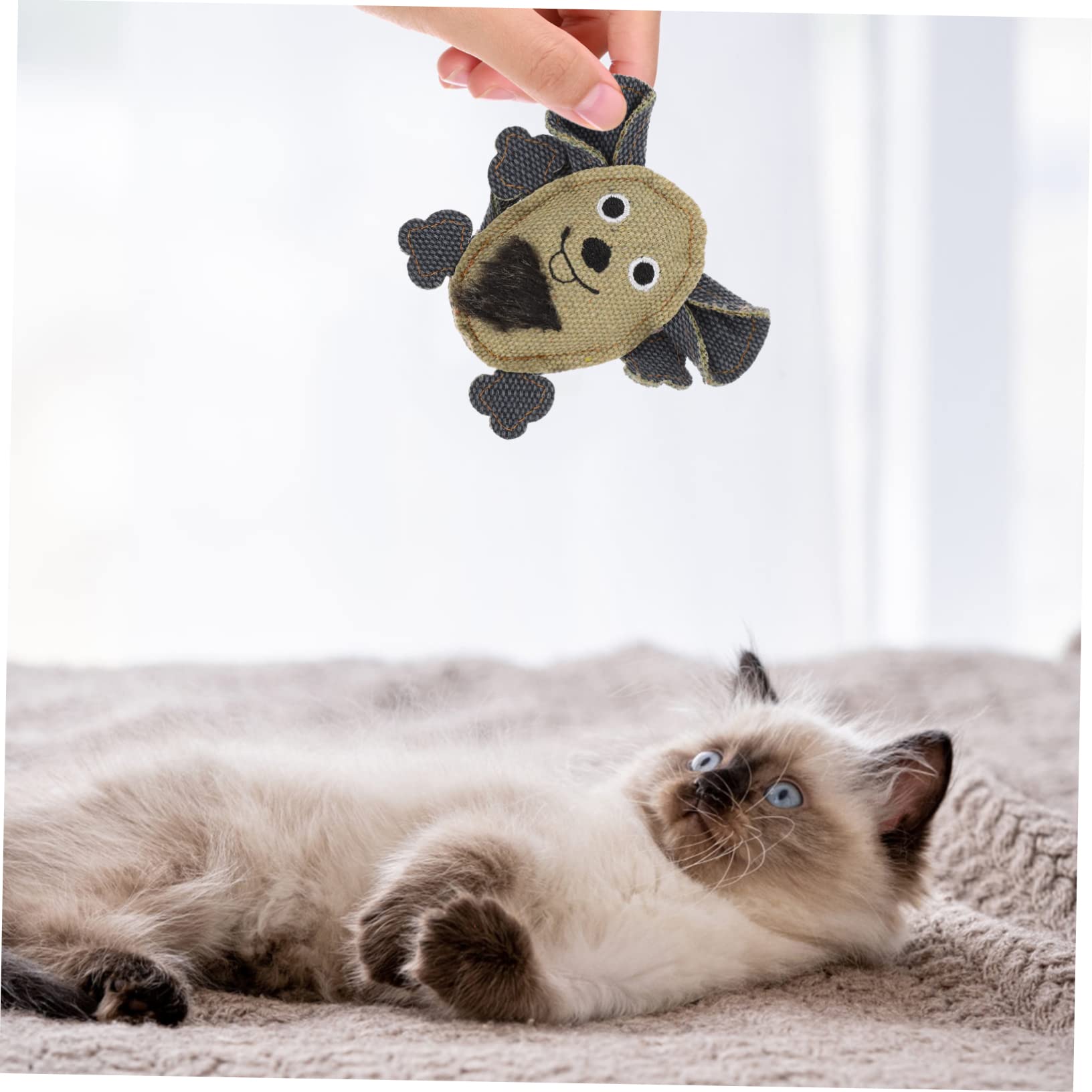Supvox 15stücke Teiliges Katzen-spielzeugset Canvas Mit Rattenform Interaktive Kau Und Molartoys Für Kätzchen Und Ansprechend Für Spielerische Beschäftigung