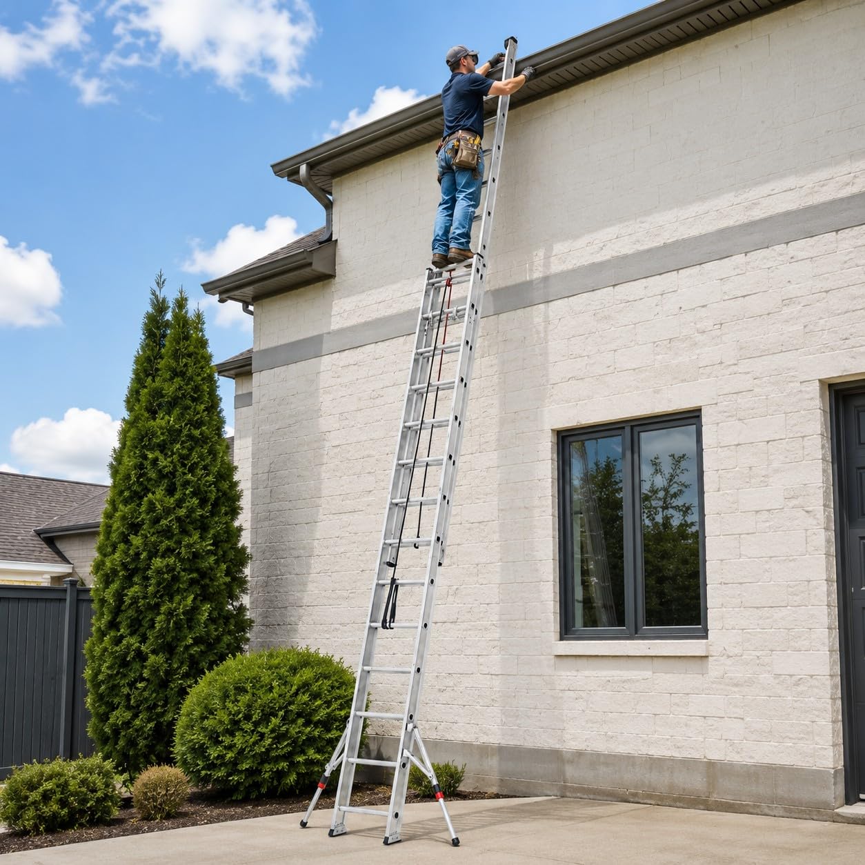 Escalera Doble de Extensión a Cuerda TR2C 5.0 de 18 Peldaños