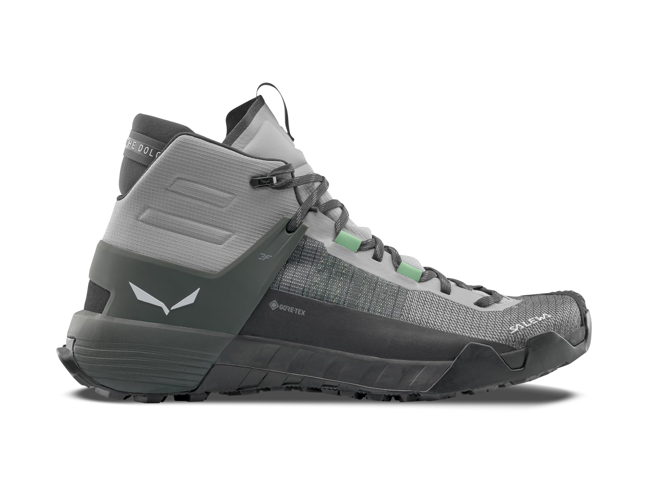 Salewa Men's Wildfire NXT Mid GTX Boots - Gore-Tex Waterproof Hiking & Trekking Boot - Alloy/Dark Olive - 9.5