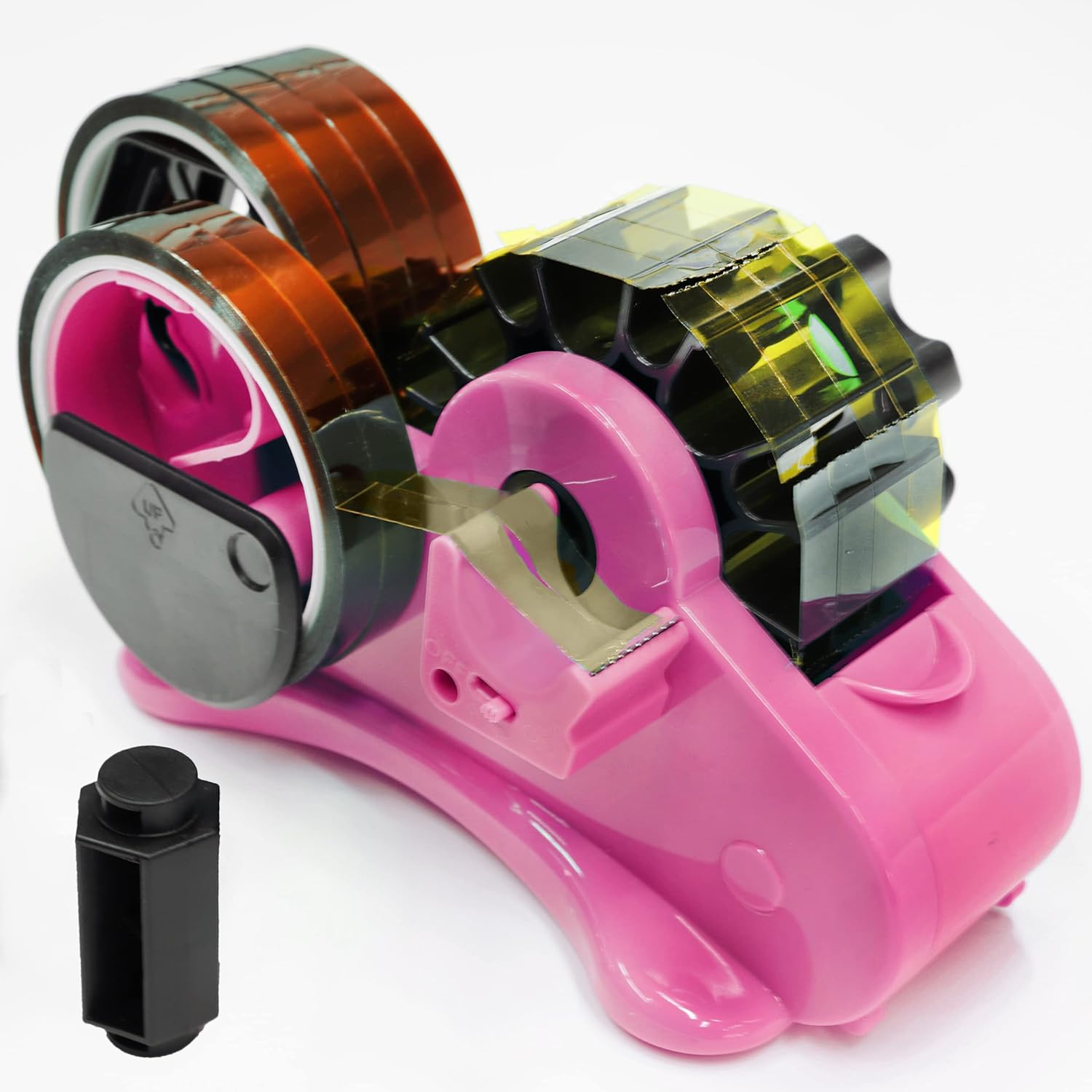 Pink Heat Tape Dispenser Sublimation Multiple Roll Cut Heat Tape
