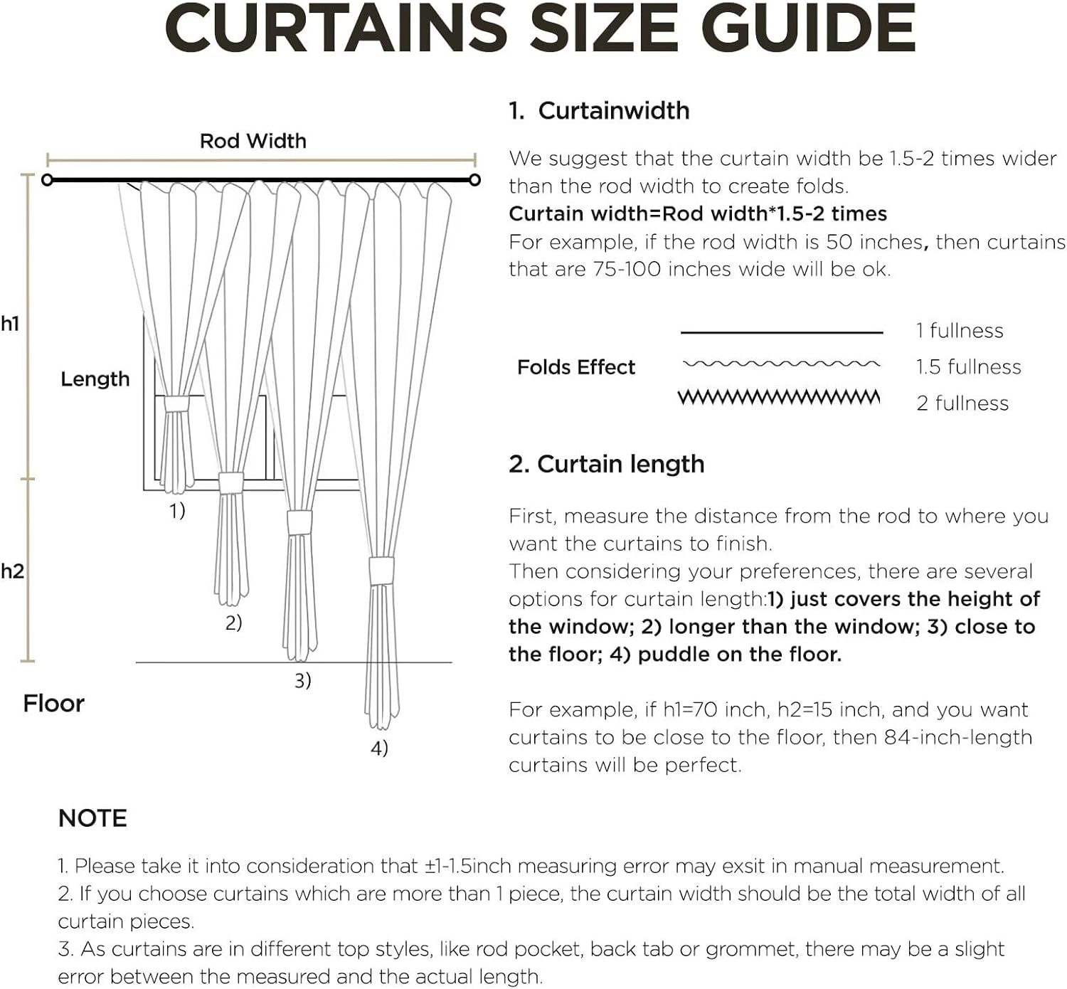 Joydeco Gold Embroidered Curtains 90 Inch Long 2 Panel Set, Vintage Floral Linen Drapes for Living Room Bedroom, Light Filtering Cottage Curtain with Back Tab Rod Pocket 90" L x 50" W