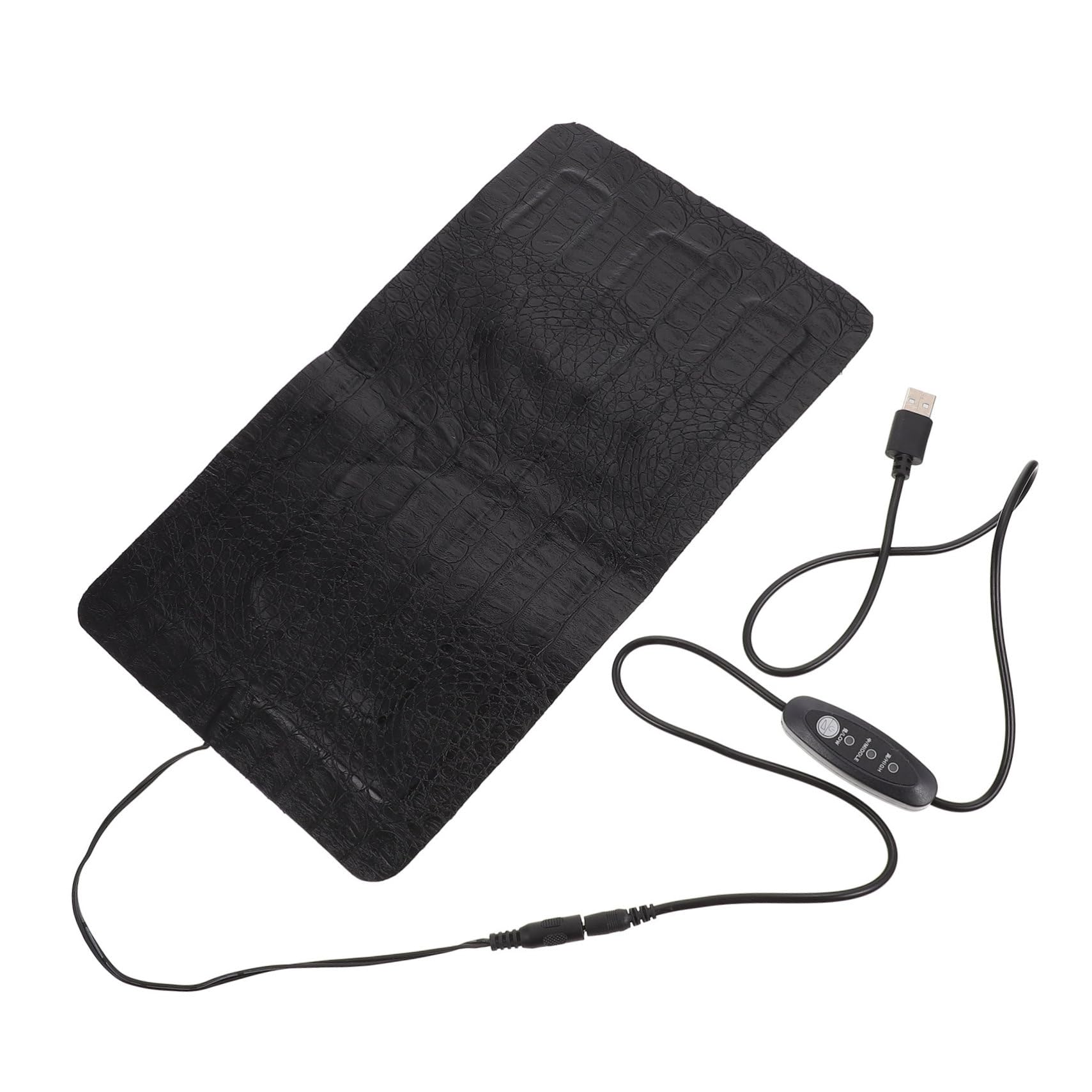 Mikikit Tappetino Riscaldante Regolazione USB a 3 Portatile Materiale Nero per Rettili e Piccoli Animali per Terrari e Esterno