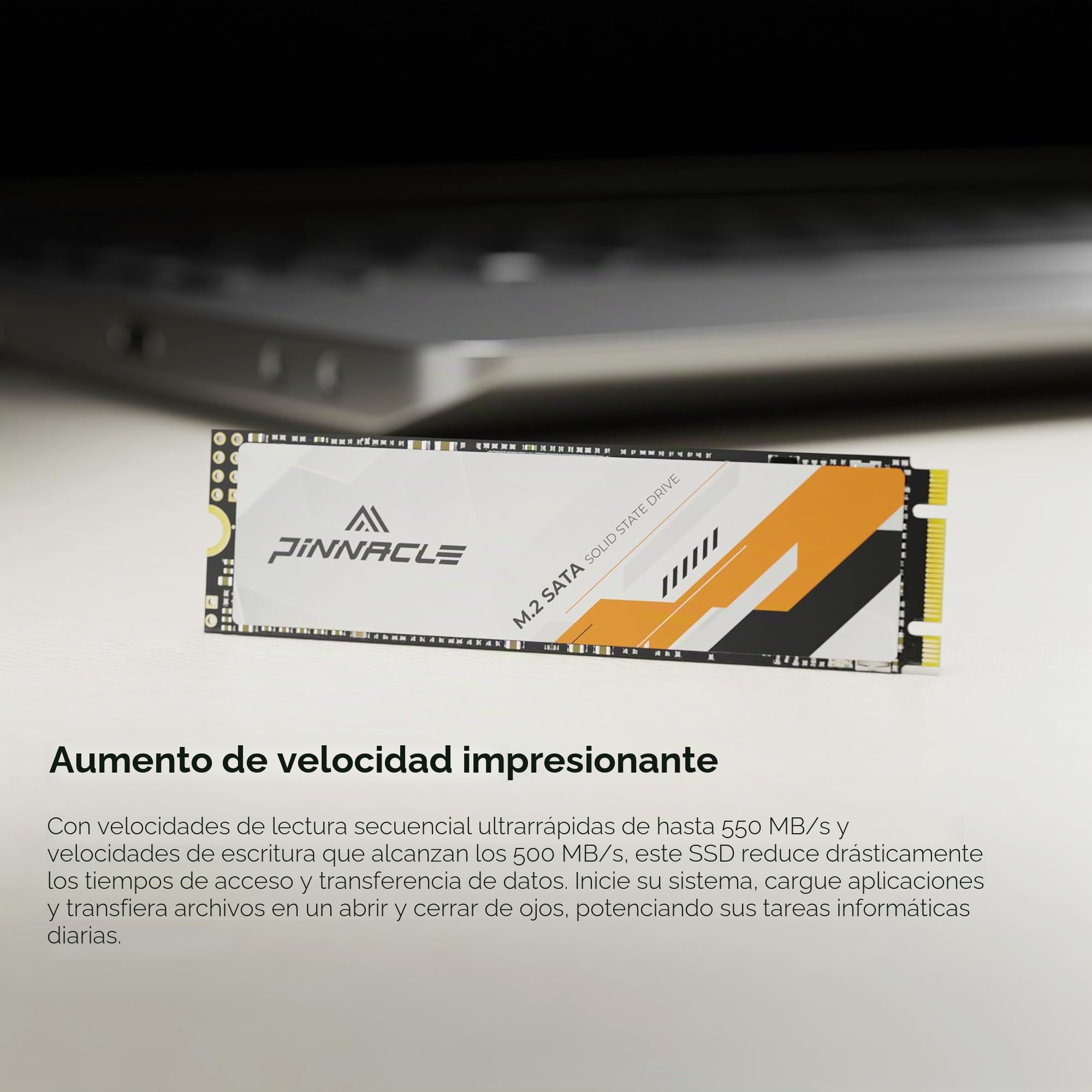 Timetec SSD 3D NAND QLC SATA III 6 GB/s M.2 2280 NGFF Velocidad de Lectura de hasta 550 MB/s SLC Cache Performance Boost Unidad Interna de Estado sólido para PC (512GB)