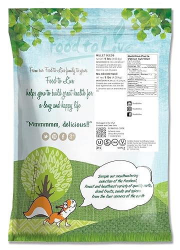 Miniatura 9 de Mijo descascarado, 1 libra - Semillas integrales, Kosher, crudas, a granel