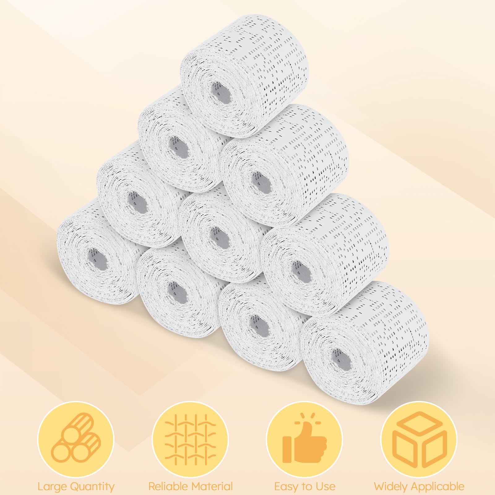 Set de 12 Rollos de Venda de Yeso, 5x270 cm Tela de Yeso para Modelar, Vendas de Yeso, Venda de Escayola para Moldes del Cuerpo, Moldes de Vientre de Embarazo, Cara, Manos, Manualidades