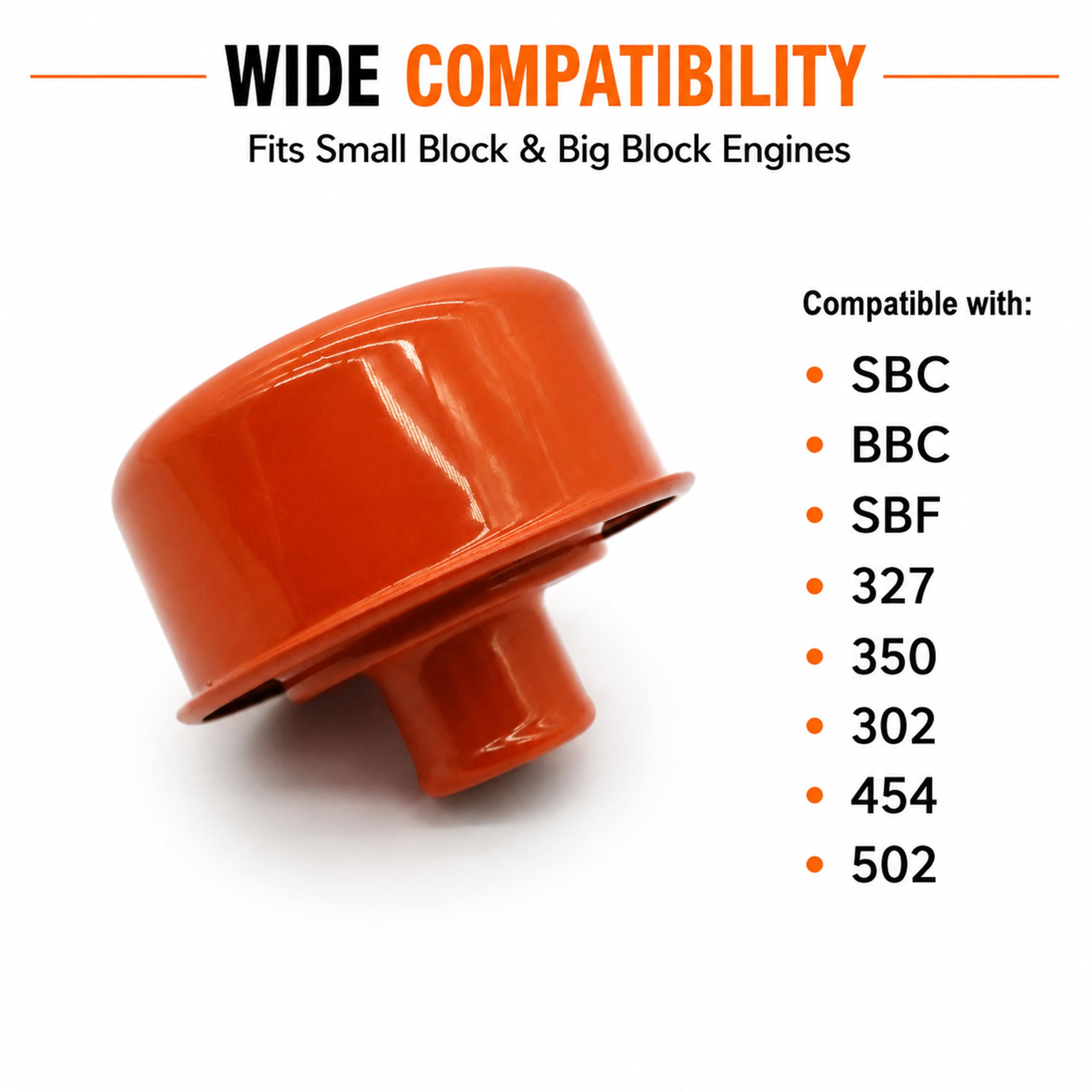 Amazon.com: Oil Breather Cover Orange Round Valve Cover Breather