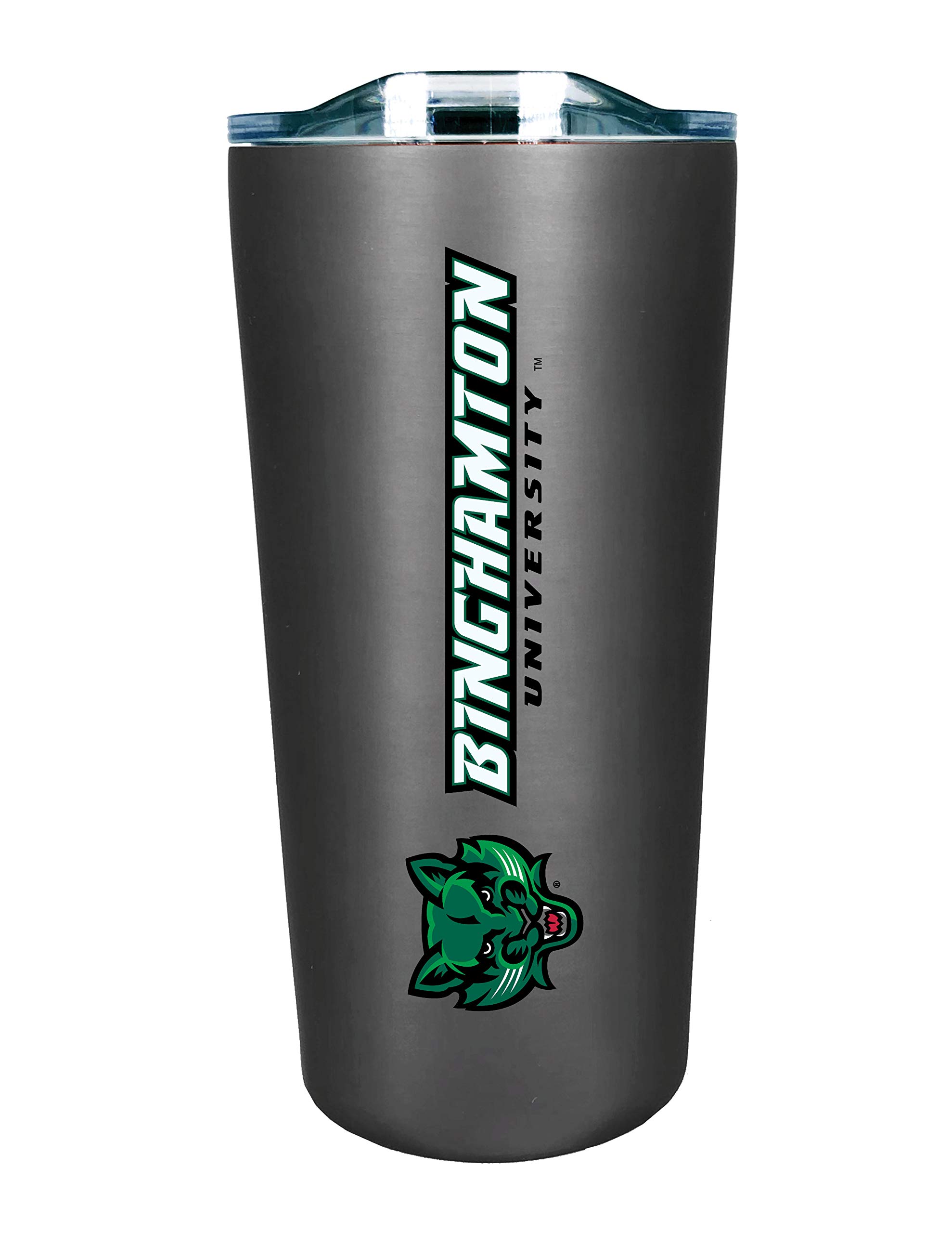 The Fanatic Group Binghamton University Double Walled Soft Touch Tumbler, Design-3 - Silver