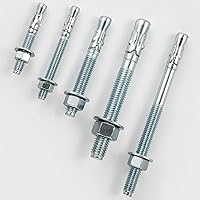 Vista 6 de 1/4x2-1/4 100Pcs Anclajes estándar en pulgadas de alta resistencia para anclajes de cuña de zinc para cemento y hormigón