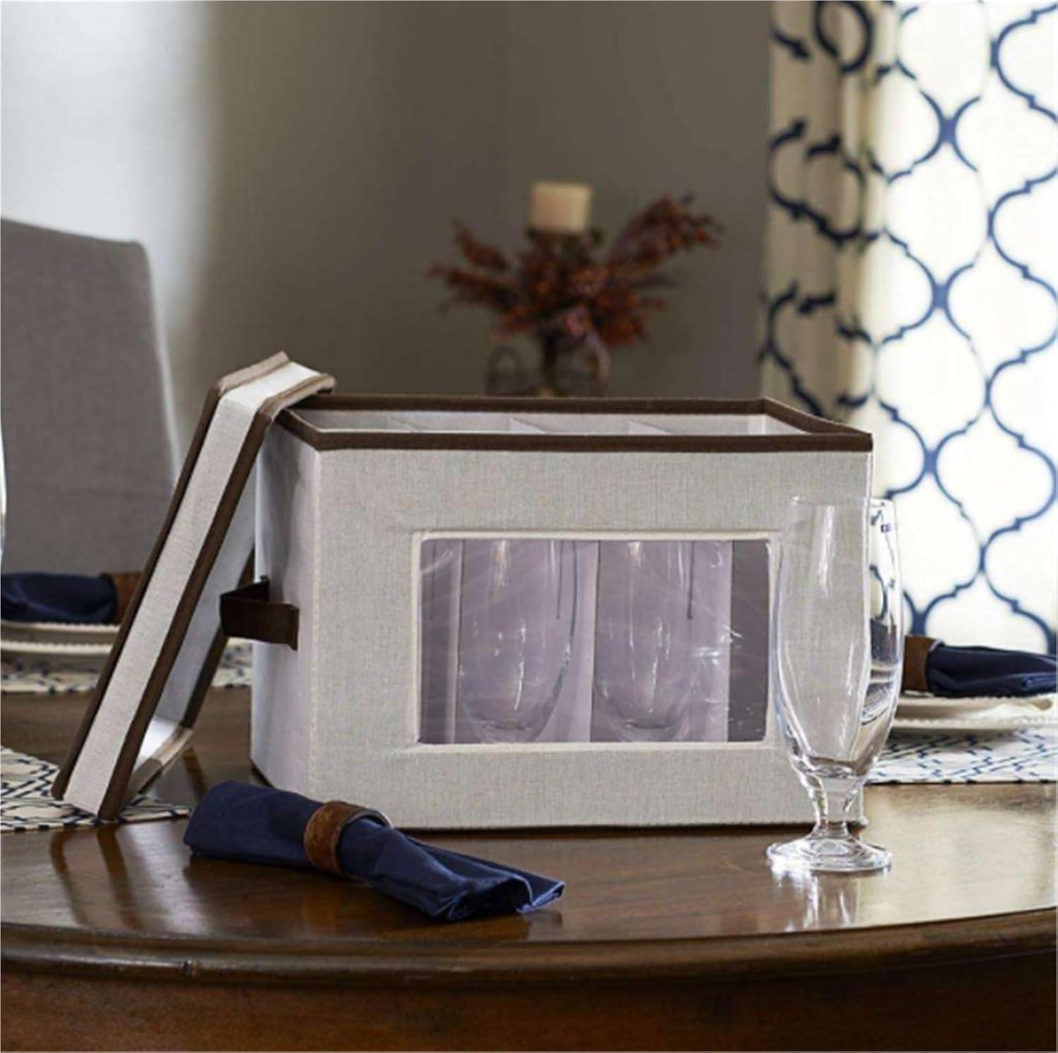 Storage Bins Clothes Storage Box Foldable Stackable Wardrobe Organizer Container Storage Box with Lid Storage Container