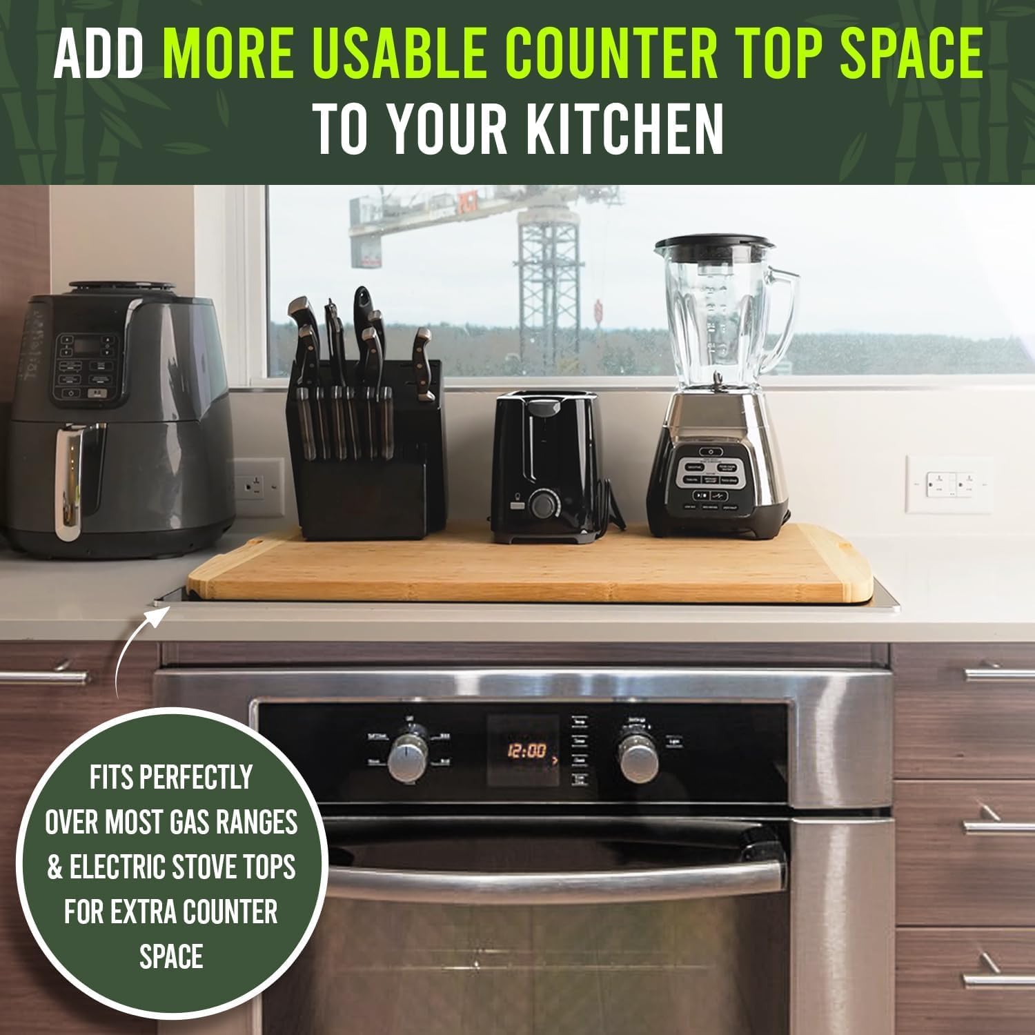 30 x 20 Organic Extra Large Cutting Board with Lifetime Replacements – Wood Bamboo Chopping Board - Wooden Butcher Block Cutting Board for Carving Turkey, Grilling Brisket and BBQ - by Greener Chef - Image 4