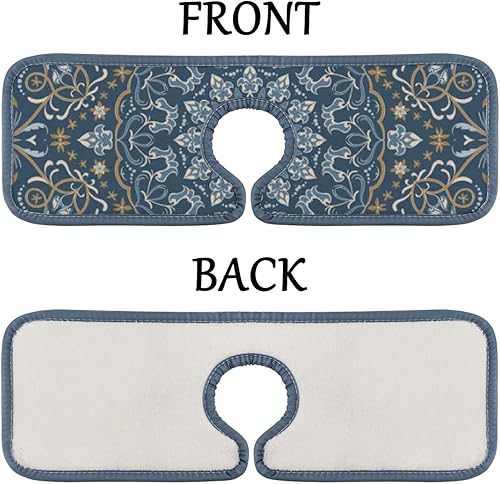 Miniatura 6 de Almohadillas absorbentes de agua para grifo de microfibra de 15 pulgadas, tapete de secado de platos, protector contra salpicaduras, colector de