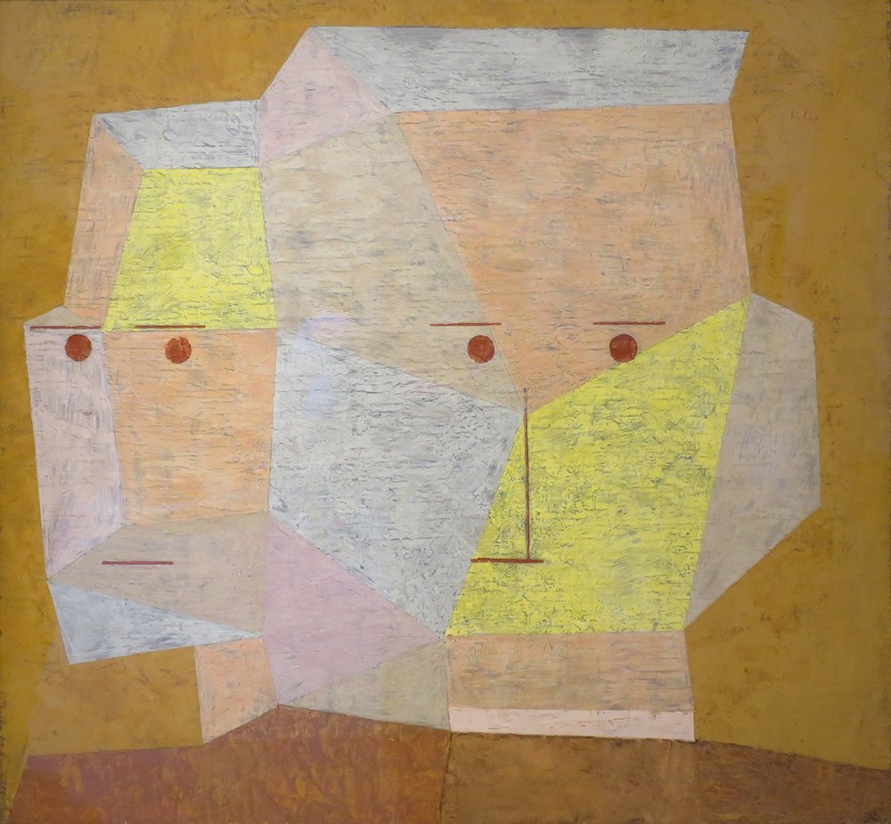 Lámina de Paul Klee - Two Heads en formato pequeño sobre papel mate de alta calidad