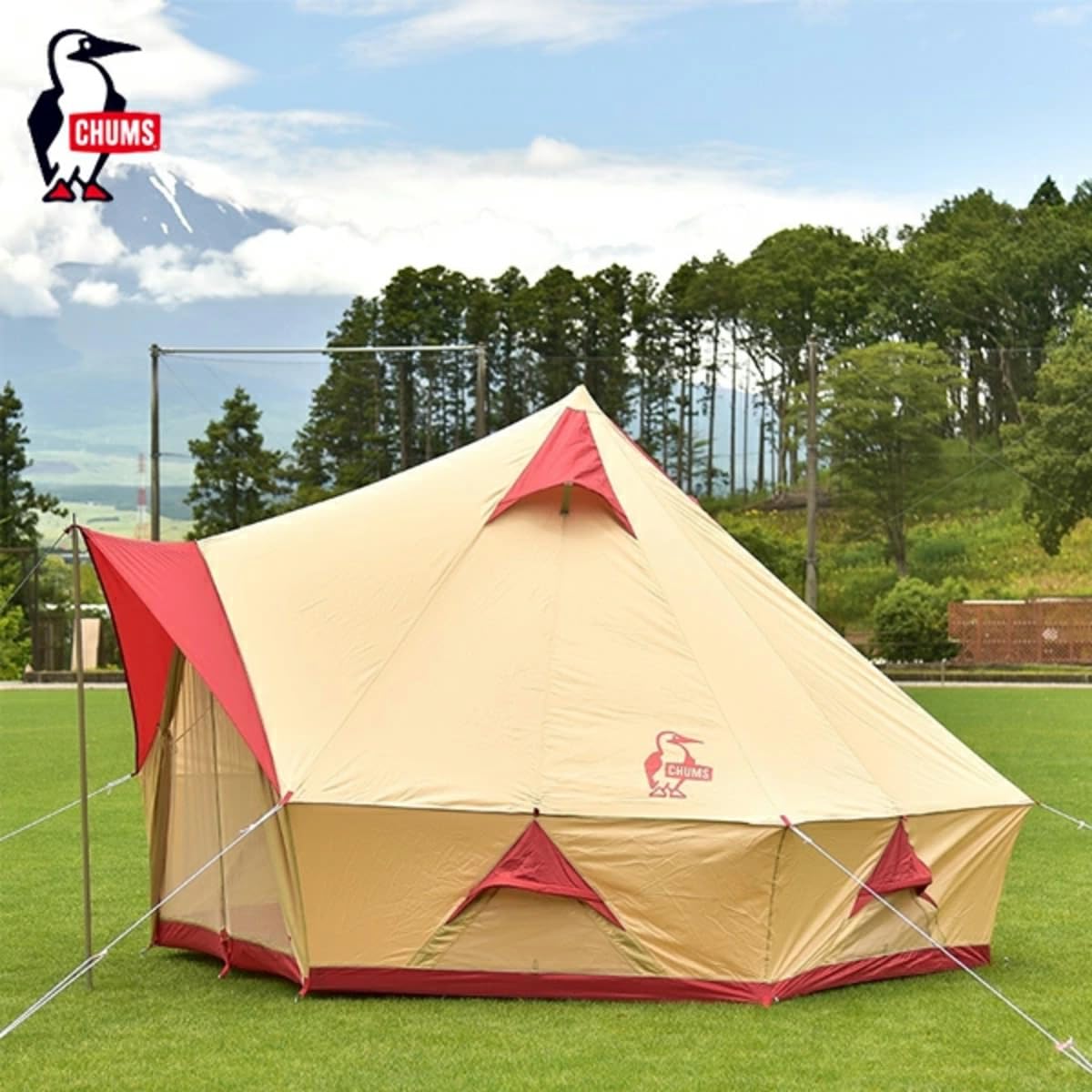 Amazon.co.jp: [チャムス] ブービー ハウス 4 CH62-1702O Beige/Red