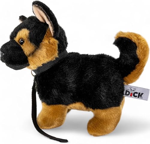 Miniatura 6 de Carl Dick Perro pastor alemán con plomo 9 pulgadas, 8.7 in, juguete de peluche, juguete suave, animal de peluche 3322