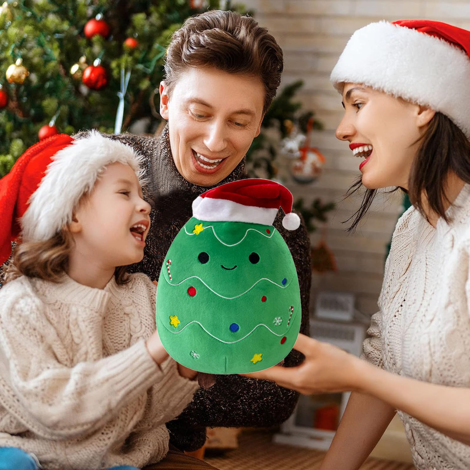 20cm Plushies Plush Xmas Tree Squishy Christmas Plush Pillow Toy Soft Toy 8" Stuffed Animal Christmas Tree Plushies Toys for Girls Boys Gift Cuddly Toy - Image 3
