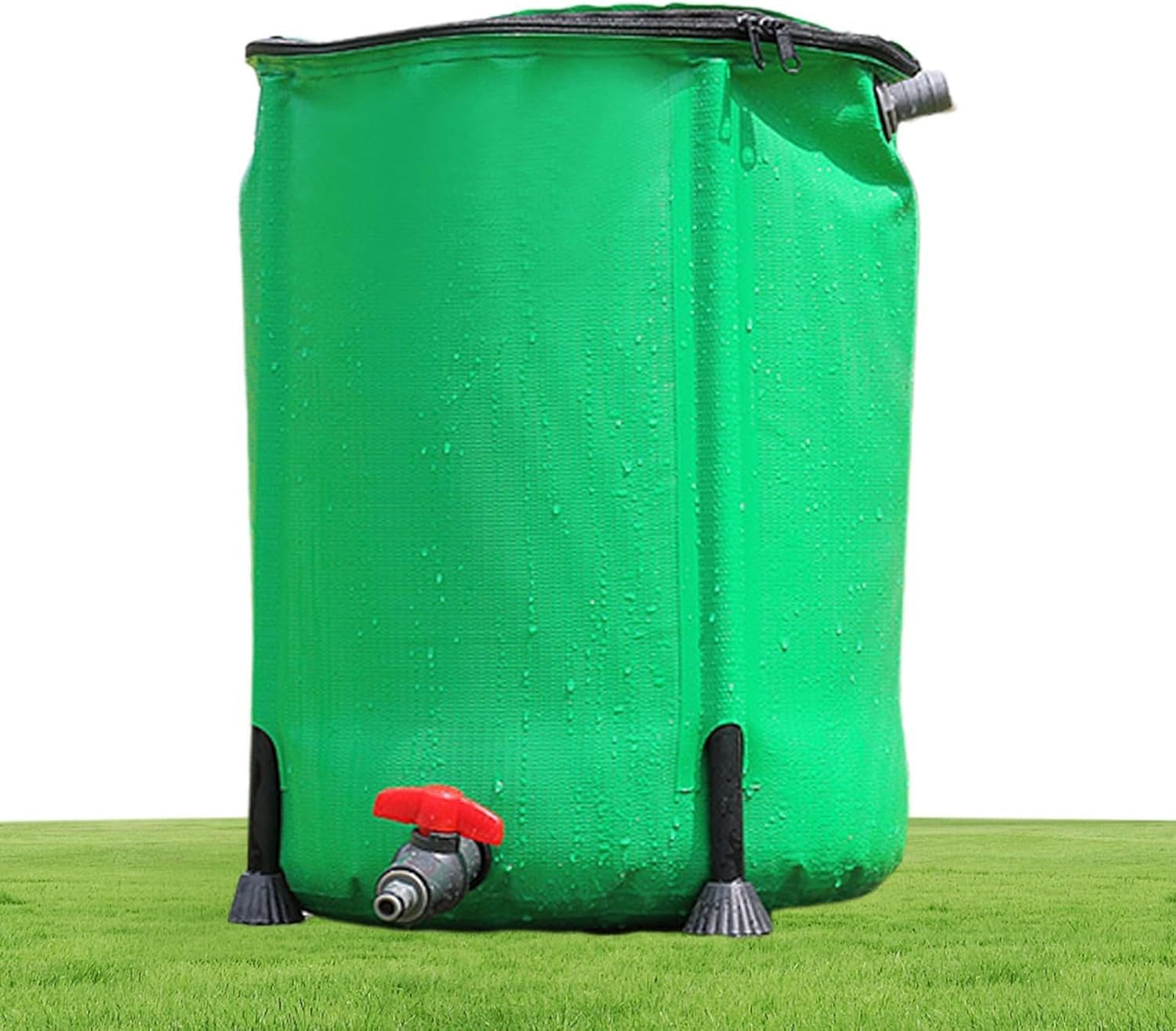 Depósito plegable de recogida de agua con barril de lluvia, sistema de almacenamiento portátil de PVC de 50-1000 L con parte superior de malla para necesidades de riego de césped, jardín y granja