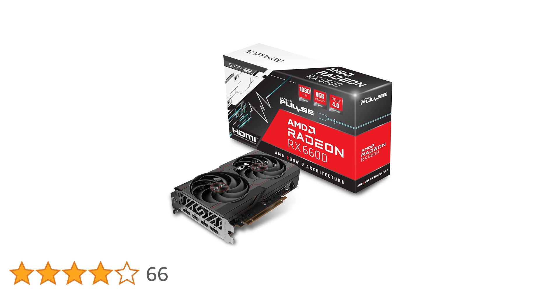 Amazon | Sapphire PULSE Radeon RX 6600 8GB グラフィックス